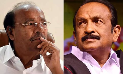 PMK founder S Ramadoss; MDMK general secretary Vaiko