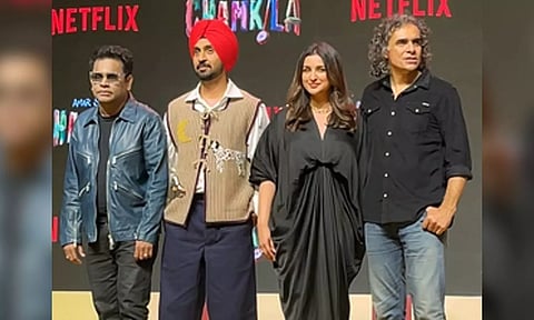 A.R. Rahman, Diljit Dosanjh, Parineeti Chopra, Imtiaz Ali (IANS)