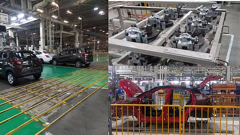 Visuals from inside of Oragadam plant of Renault-Nissan (Special Arrangement)