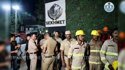 NDRF,Fire services involved in the rescue mission after the roof collapsed in the Sekhmet Pub (Photo/Manivasagan N)