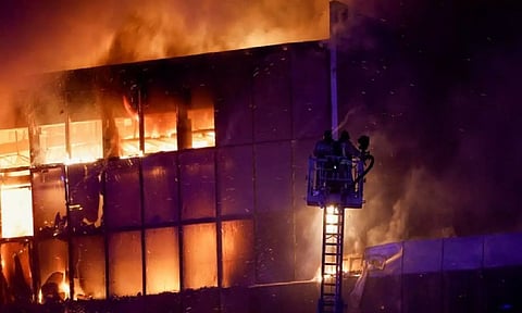 Visuals of the attack in Moscow concert hall (ANI)