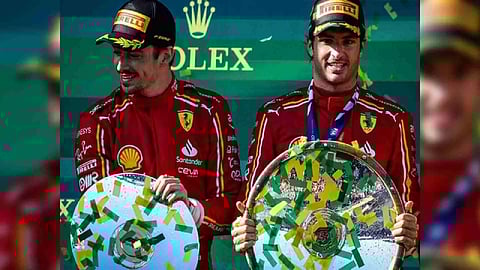 Charles Leclerc and Carloz Sainz(Photo/ANI)