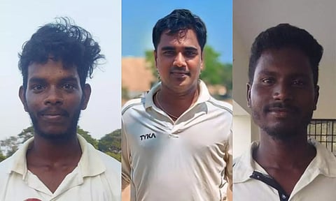 R Logesh, A Kumar, T Vikram (L to R)