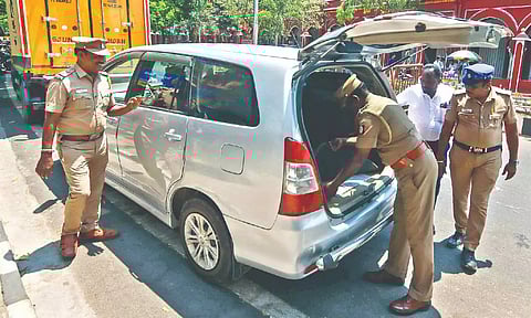 Officials conduct security check ahead of Lok Sabha Polls&nbsp;