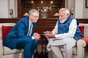 Bill Gates and Prime Minister Narendra Modi