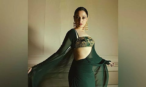 Tamannaah Bhatia stuns fans in gorgeous emerald green saree