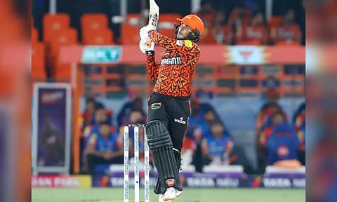 Abhishek Sharma in action (IPL)