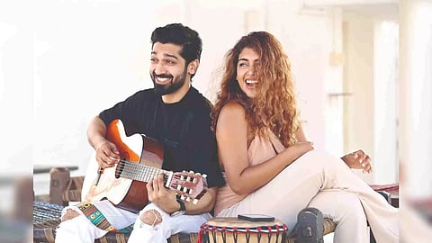 &nbsp;Actor Siddhartha Shankar and Musician Keneeshaa (Photo/Manivasagan N)