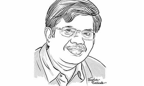 Justice K Chandru (Illustration Varghese Kallada)