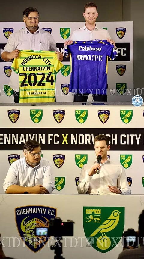 Two time India Super League, ChennaiyinFC has signed a 3 year partnership with English Championship club Norwich CityFC