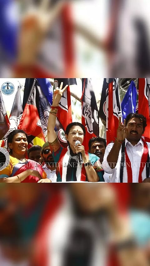 Actor Gautami campaigned for AIADMK J.Jayavardhan ahead of the Lok Sabha Elections