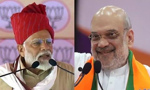 &nbsp;Prime Minister Narendra Modi, Union Home Minister Amit Shah (IANS)