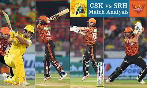 Visuals from the CSK vs SRH match in hyderabad on Friday (Credits: PTI&nbsp;