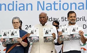 Sonia Gandhi, Mallikarjun Kharge and Rahul Gandhi