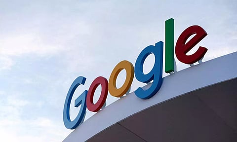 The Google logo is seen on the Google house (Reuters)