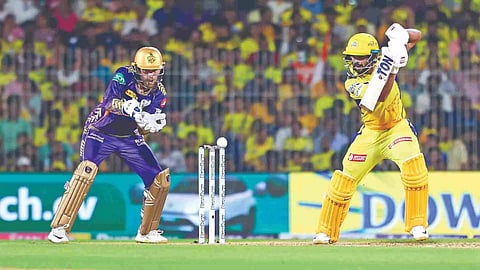 Ruturaj Gaikwad registered his first half-century this season against KKR on Monday