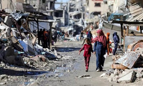 Visuals from Gaza (IANS)