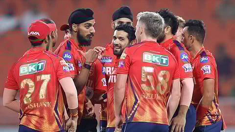 Punjab Kings players during the game (Photo:X)