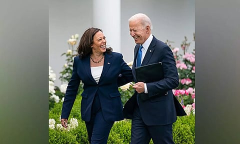 US President Joe Biden and Vice President Kamala Harris