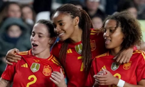 Spanish women's football team (IANS)