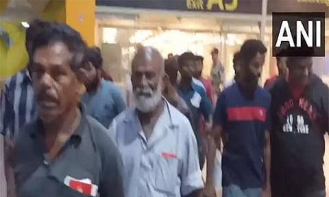 Fishermen released from Sri Lanka land at Chennai (ANI)