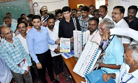 LS polls: Setting of names, symbols of candidates in ballot units in Chennai begin