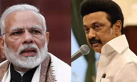 Prime Minister Narendra Modi, Tamil Nadu Chief Minister M K Stalin