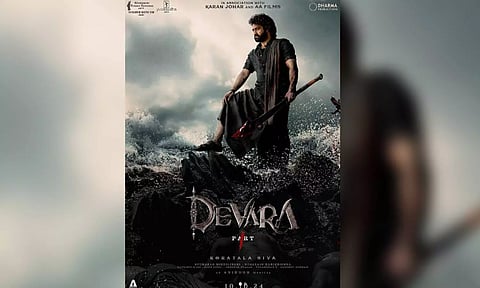 'Devara: Part 1' film poster (Instagram/ @karanjohar)