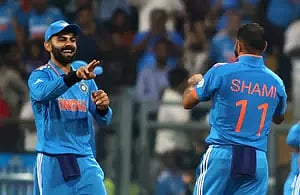 Virat Kohli and Mohammed Shami&nbsp;