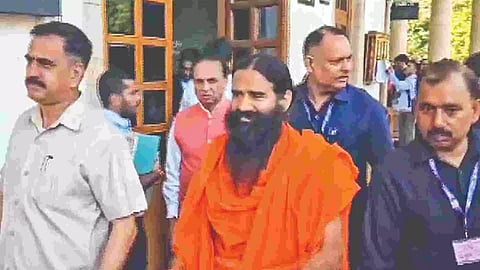 Ramdev arrives at apex court for hearing on Wednesday