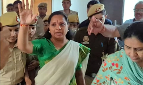 Bharat Rashtra Samithi (BRS) MLC, K Kavitha (IANS)