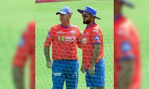 Ricky Ponting with Rishabh Pant