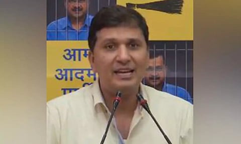 Delhi minister and Aam Aadmi Party leader, Saurabh Bharadwaj (ANI)