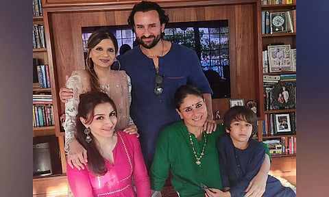 Saif Ali Khan, Kareena Kapoor, Soha Ali Khan, Taimur (Instagram)