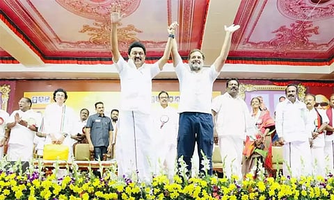 Chief Minister Stalin and Congress president Rahul Gandhi