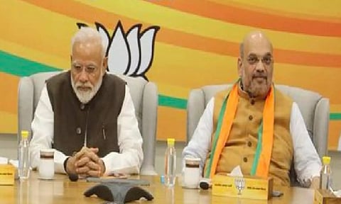 Prime Minister Narendra Modi, Union Home Minister Amit Shah (IANS)