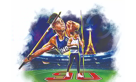Neeraj Chopra (Illustration: Saai)
