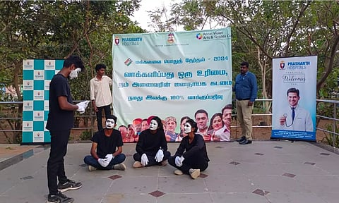 Prashanth Hospitals voter awareness campaign