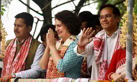 &nbsp;Priyanka Gandhi at Election Campaign (PTI)