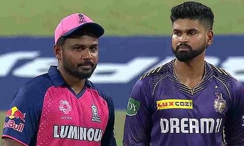 Shreyas Iyer and Sanju Samson during the toss (Screengrab)