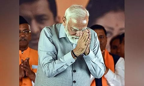 Prime Minister Narendra modi at Ayodhya (ANI)