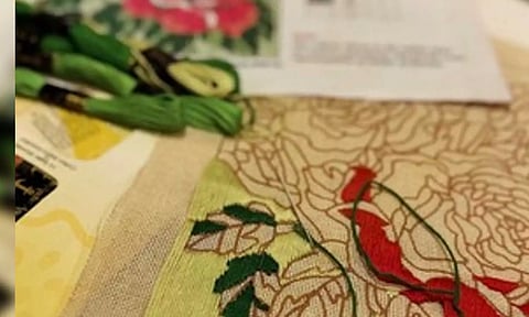 Deepika's embroidery work ( IANS)