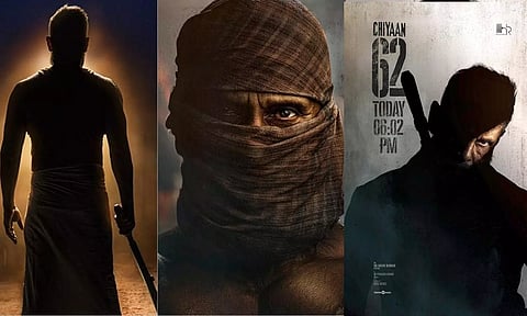 Vikram in Chiyaan 62 title announcement poster