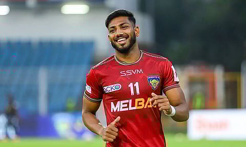 Chennaiyin FC's Rahim Ali during ISL 2023-24 match