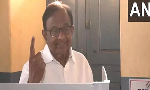 Cong leader P Chidambaram casts his vote in Sivaganga, says INDIA bloc will win all 39 seats in Tamil Nadu
