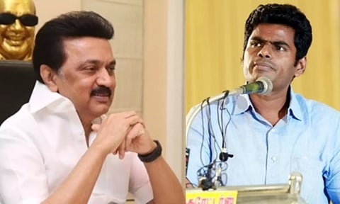 CM Stalin, Annamalai (IANS)