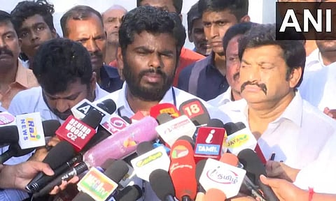 State BJP chief and Coimbatore Lok Sabha constituency candidate K Annamalai (Photo:ANI/X)