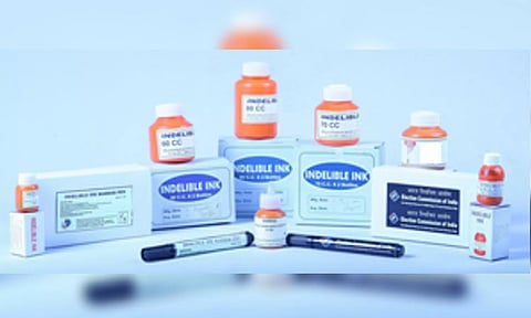 &nbsp;Bottles of indelible ink (IANS)