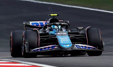Alpine's Pierre Gasly in action during qualifying (Reuters)&nbsp;
