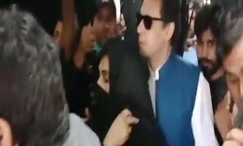 Bushra Bibi and Imran Khan(X@ the truth international)